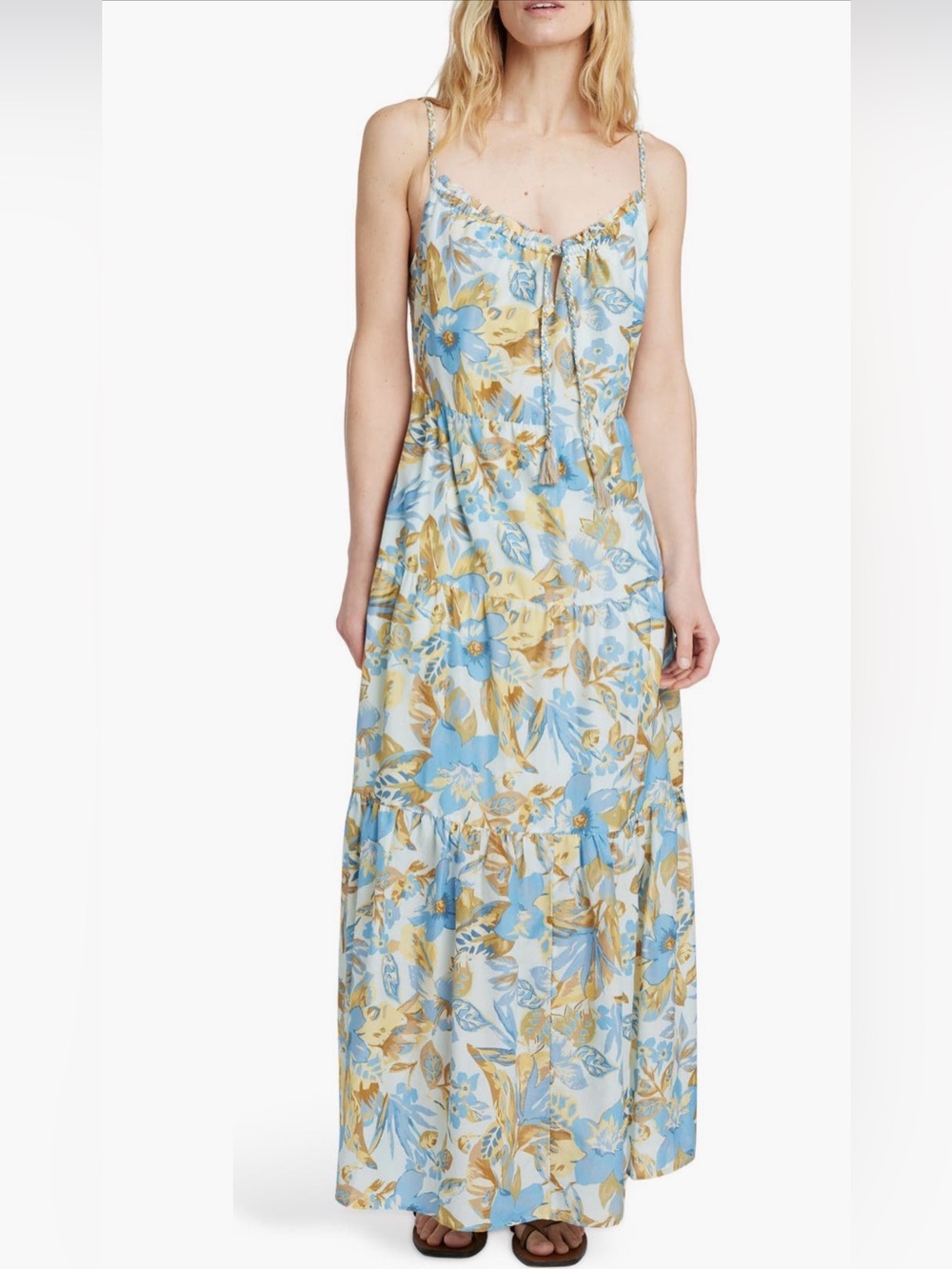 *NEW Faherty Sun tiered maxi Chaser Sundress